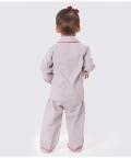 Santa In Sleigh (Grey) Pajama Set (Can be personalised)