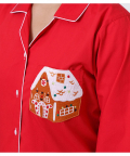 Women Gingerbread House Pajama Set