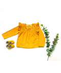 Mustard Hand Embroidery Top 