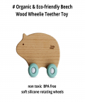 Wood Wheelie Animal-Blue