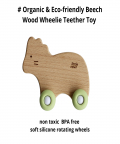 Wood Wheelie Animal-Green