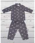 Bear Print Flannel Night Suit