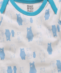 Royal Brats Onesies with Bear AOP-White