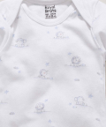 Royal Brats Onesies with Lion AOP-White