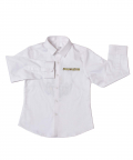 White Shirt With Bumblebee Embroidery