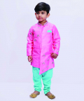 Pink Turquoise Embroidered Sherwani