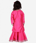 Pink Gota Detailed Kurta Sharara Set