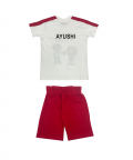 Personalised Brother Sister Co-ord Set -Red