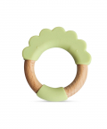 Wood + Silicone Teether Ring - Lion