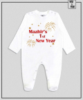 Personalised Name 1st New Year White Romper