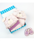 Spa Time New born Gift Set (Bunny) - With Hooded Towel
