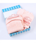 Spa Time New Born Gift Set (Princess) - With Hooded Towel