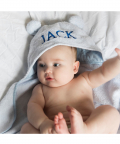 Personalised Blue Animal Towel (Baby)
