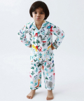 Personalised Organic Serengeti Pajama Set For Kids