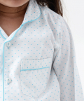 Personalised organic dots pajama set