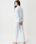Personalised Organic Clouds Pajama Set For Women
