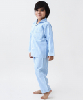 Personalised Classic Blue Gingham Pajama Set For Kids