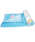 Magical Unicorn Blue Two-Ply Blanket