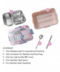Mini Lunch Box With spoon & Chopstick