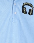T-Shirt Dress with Headphones Motif