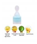 90 Ml Silicon Squeeze Bottle Feeder With Dispensing Spoon