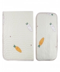 Veggies Make You Strong Yellow Washable Mat With Pillow