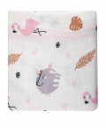 Baby Moo Flamingo Pink Bamboo Blanket