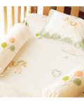 I am going to the circus Cot Bedding Set(Flat) - Peach