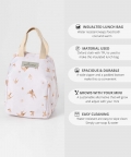 Miniware Mealtote Insulated Lunch Bag Golden Swallow Pink