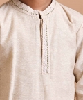 Silk Kurta With Kanta Detailing Paired With Cotton Pant