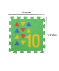 Interlock Puzzles Game 12 X 12 Inches Floor Mat - 10 Pc