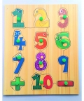 Counting Shape Cutting Wooden Puzzles Toy
