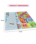 Snake Ladder Mickey Mouse Print 3 In 1 Jumbo Mat Board Game