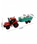 Plastic Tractor Trolley Toy With Three Animals