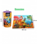  Puzzles Jungle Theme Play & Learn, Creativity-40 Pieces