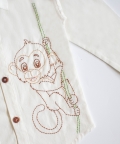 Frosty Monkey Embroidered Formal Shirt