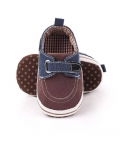 Brown Blue Velcro Shoes