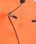 Florescent Orange Side Cut Nehru Jacket