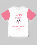 Personalised Adorable Kitten Valentine Wish T- Shirt