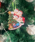 Personalized Family Tree Ornament (Family Of 4)