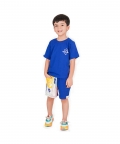 Be-Reefliable T-Shirt with matching Shorts Unisex Set, Blue