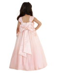 Peach Flower Bodice with ombre Net