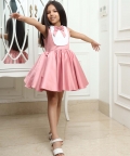 Mauvelous Pink & White Classic Dress