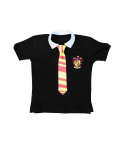 Polo Neck Tee Shirt With Tie