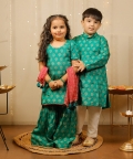 Green Sharara Set With Dupatta