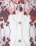 Blue Forest Print Cotton Silk Waist Coat with Navuy Kurta and Peppermint Churidar