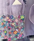 Enchanted Multicolor Beads Jacket With Kurta Set