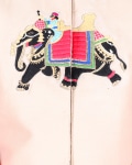 Unsymetrical Kurta With Elephant Embroidery Jacket