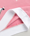 Full Sleeves Hoodies Dog Print -Pink