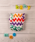 Abstract Multicolour Adjustable & Washable Diaper